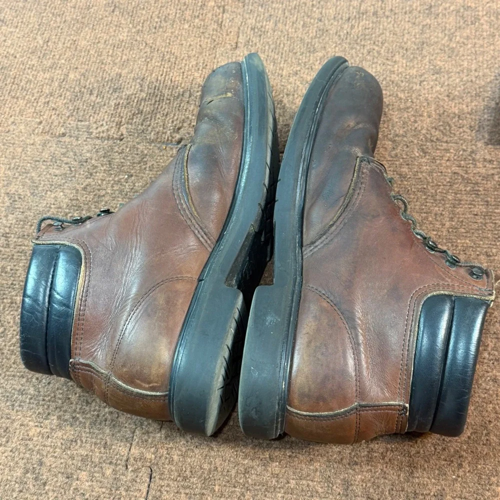 Red Wing 2245 Mens Brown Leather 6 Inch Steel Toe Work Boots Size 12 D USA Made
